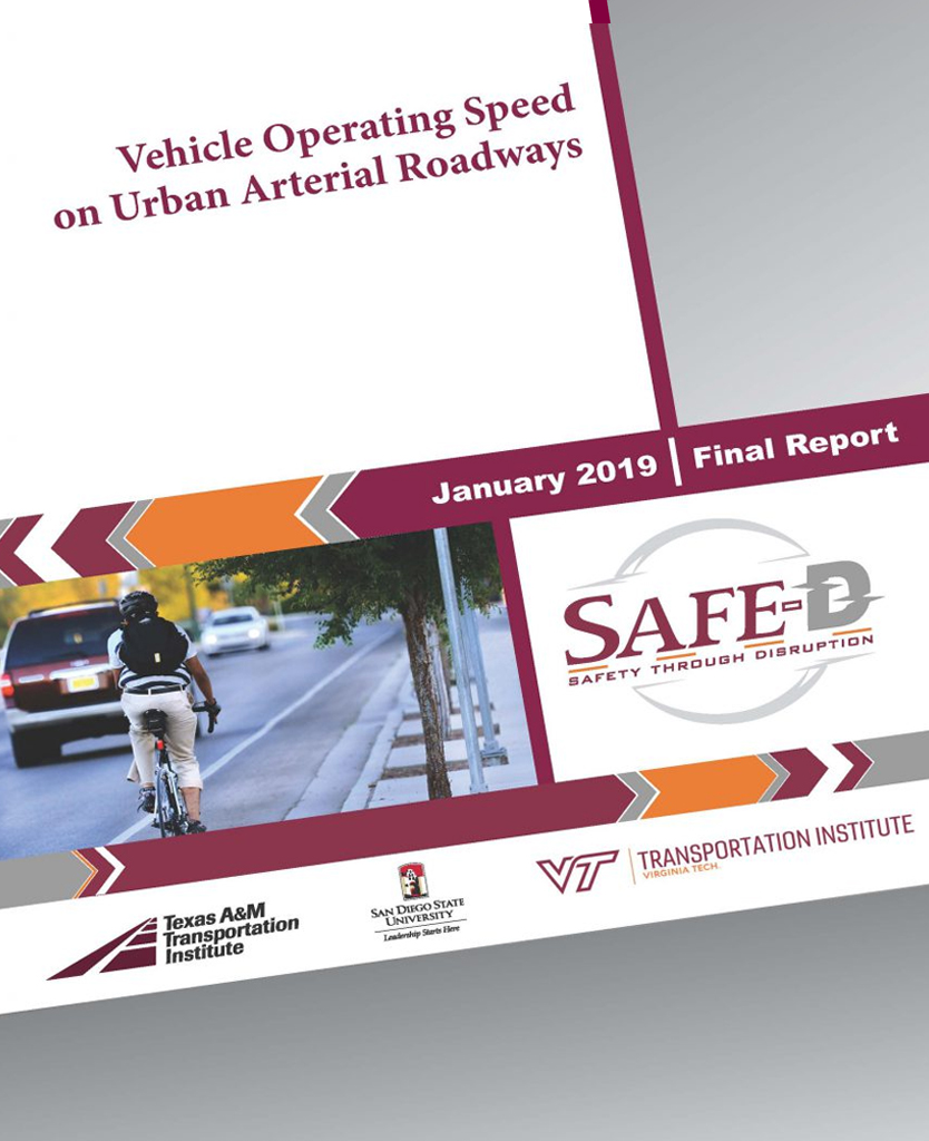 TTI-01-04 Final Research Report: Influences on Bicyclists and Motor Vehicles Operating Speed within a Corridor