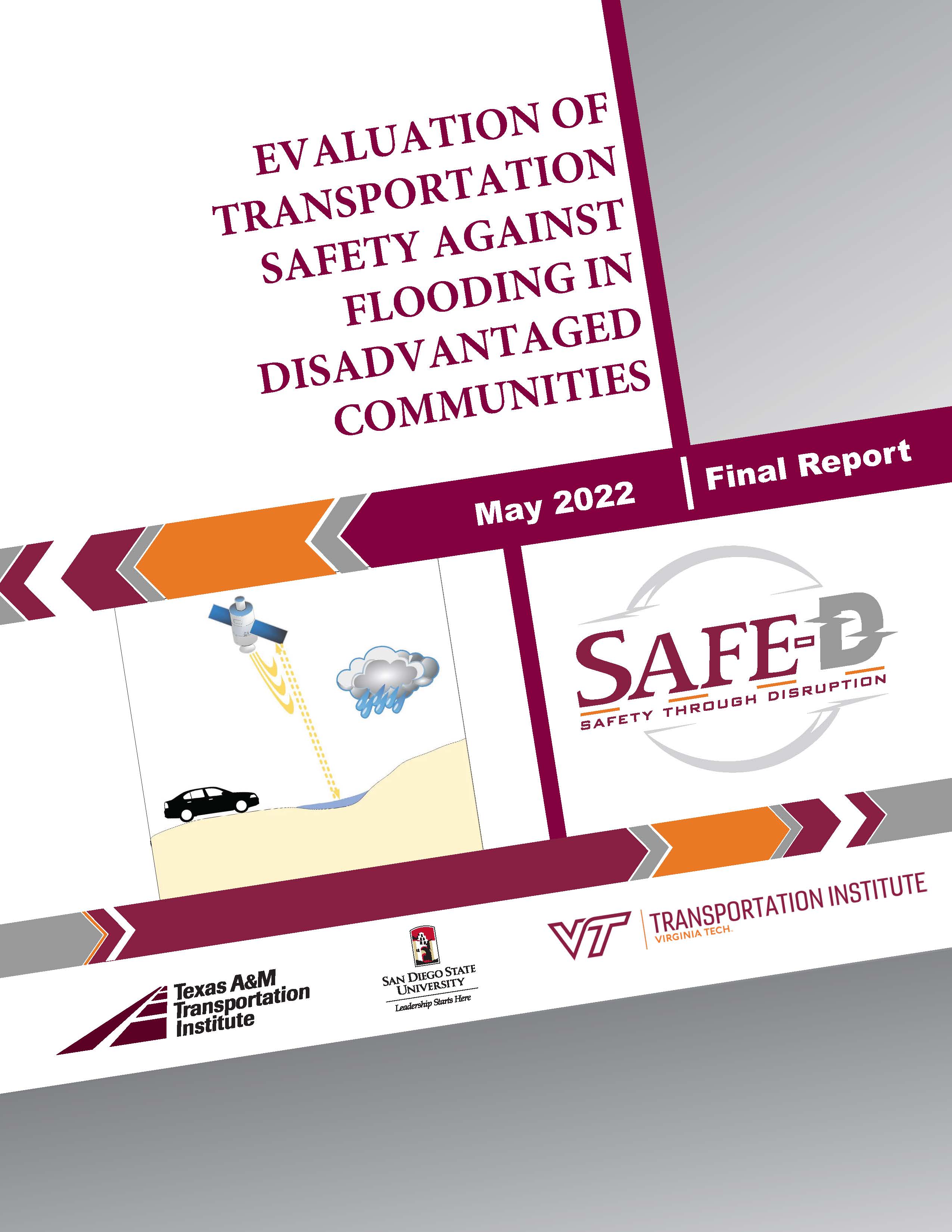 Evaluation of transportation safety against flooding in disadvantaged communities