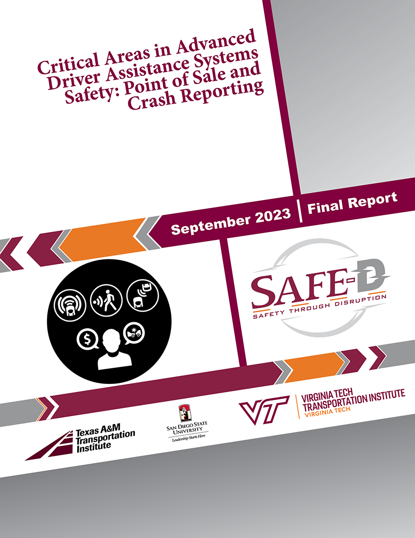 06-003 CRITICAL AREAS IN ADVANCED DRIVER ASSISTANCE SYSTEMS SAFETY: POINT OF SALE AND CRASH REPORTING